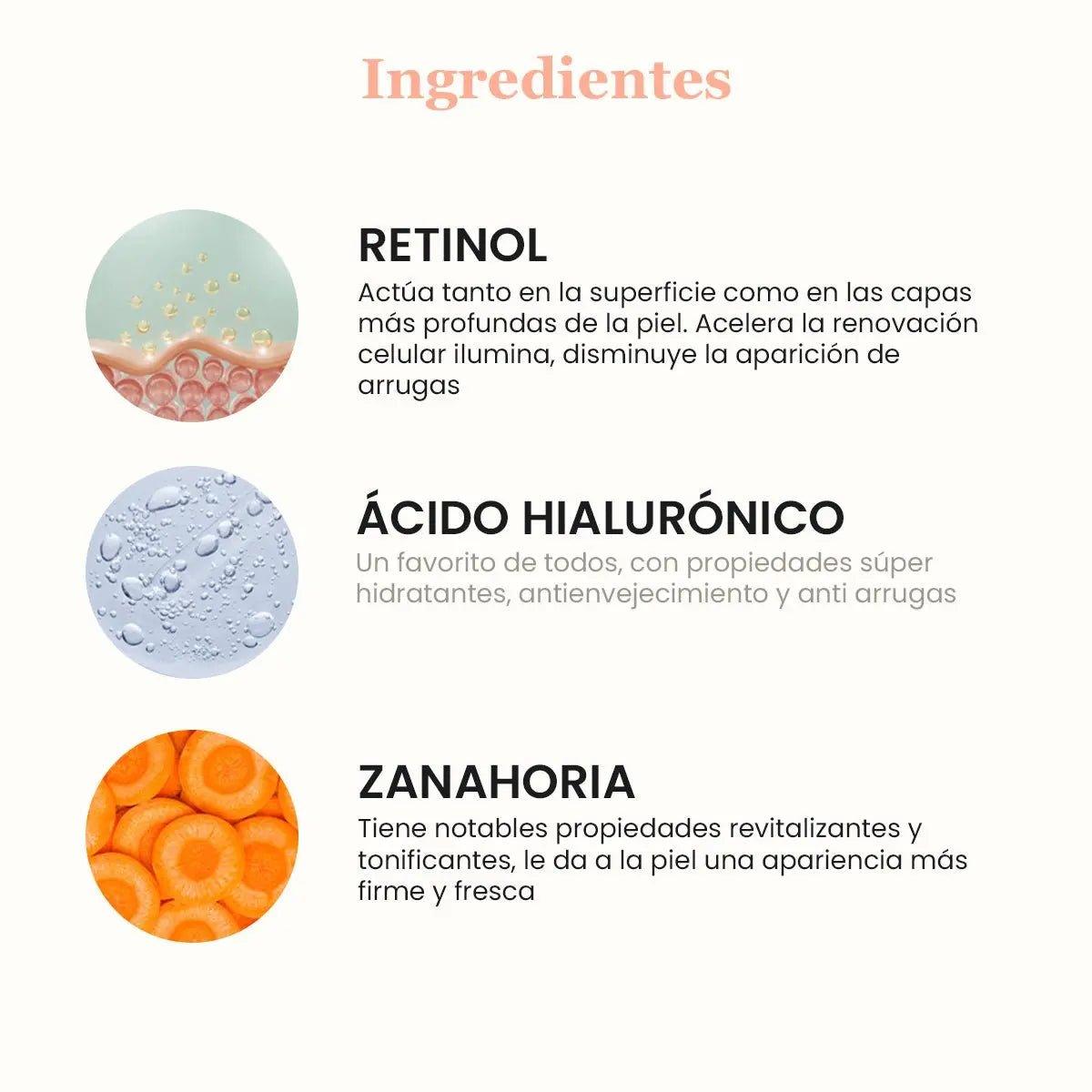 Sérum Carrot Booster con Retinol + Ácido Hialurónico - Elié & Bloom