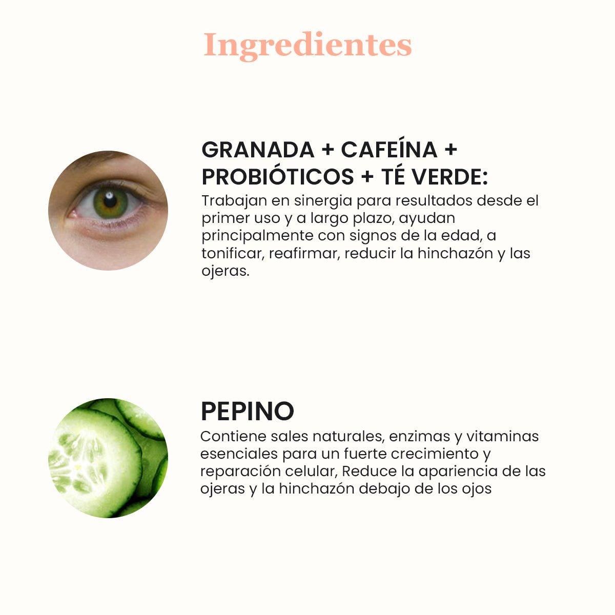 Gel Contorno de Ojos Recover Better con Granada + Probióticos - Elié & Bloom